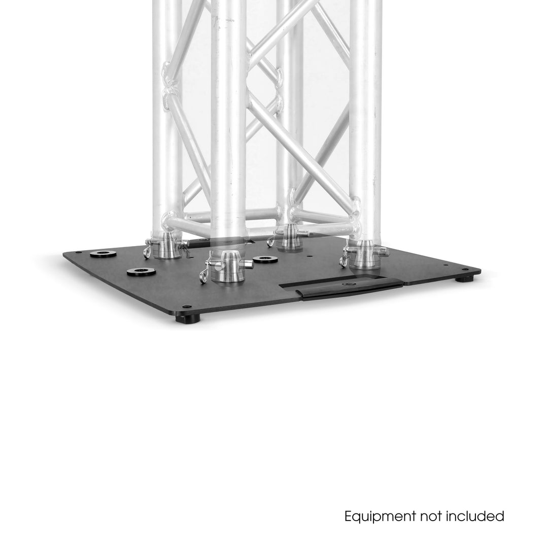 Gravity TWB 431 T B - Monitoiminen neliömäinen terästeline-tourbase, jossa mahdollisuus truss-kiinnitykseen