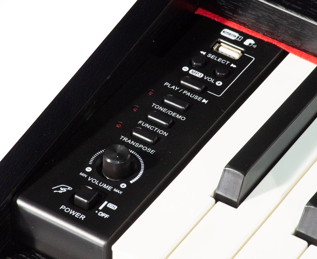 Grooveland DDP-140 sähköpiano (Musta) Bundle