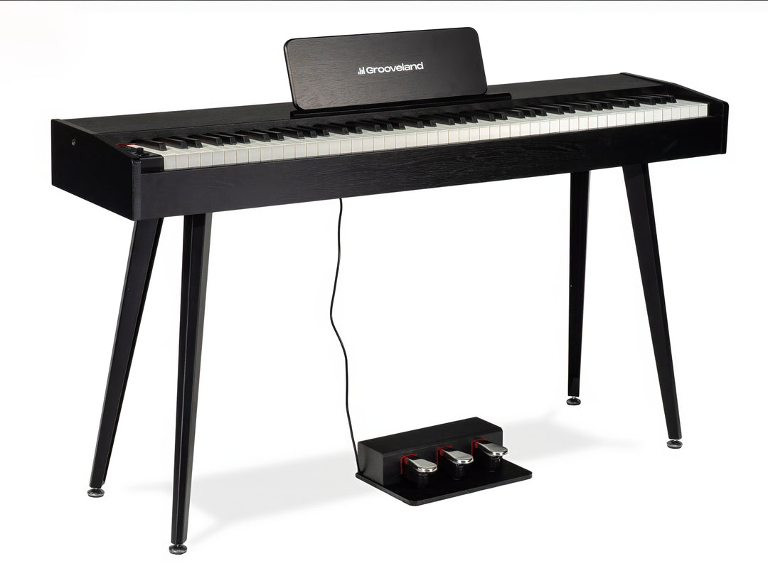 Grooveland DDP-140 sähköpiano (Musta) Bundle