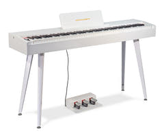 Grooveland DDP-140 sähköpiano (Valkoinen) Bundle