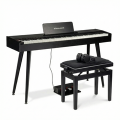 Grooveland DDP-140 sähköpiano (Musta) Bundle
