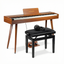 Grooveland DDP-140 sähköpiano (Tumma) Bundle