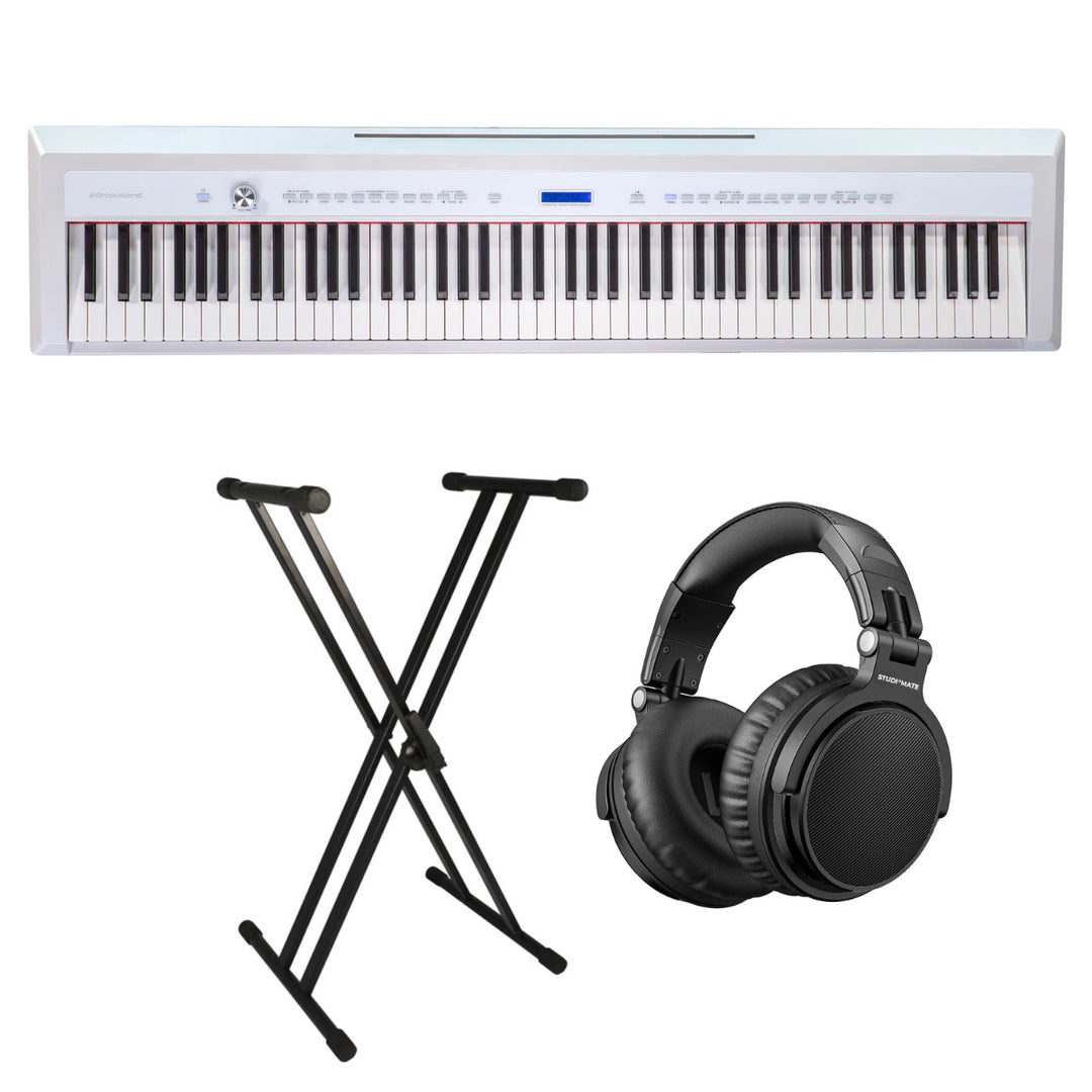 Grooveland P22 Sähkö Piano Pack (Valkoinen)