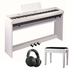Grooveland P22 Täydellinen pianopaketti (Valkoinen)