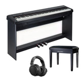 Grooveland P450 täydellinen Piano Pack (Musta)