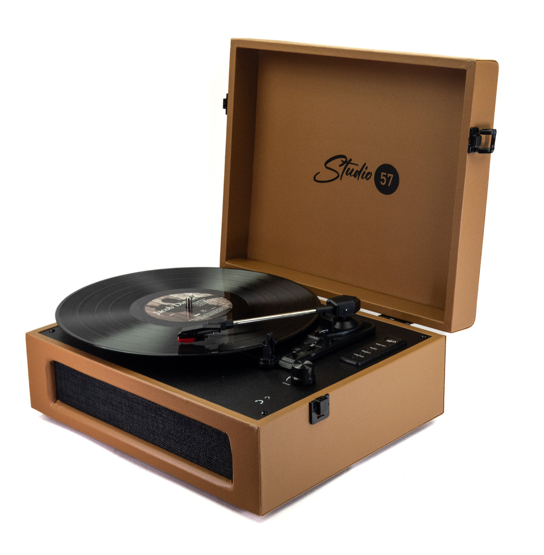 Studio 57 Groovy Levysoitin ja LP Teline (Earth)