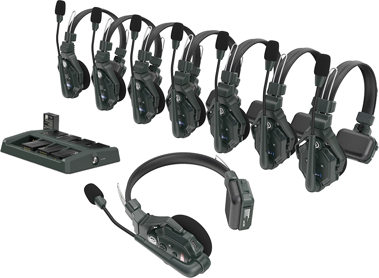 Hollyland Solidcom C1 Full Duplex Langaton Intercom Järjestelmä 8 headsets