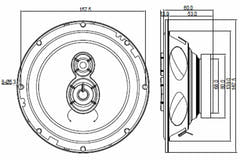 BLAUPUNKT ICx 663 3-tie Autokaiuttimet (17 cm, 6,5")