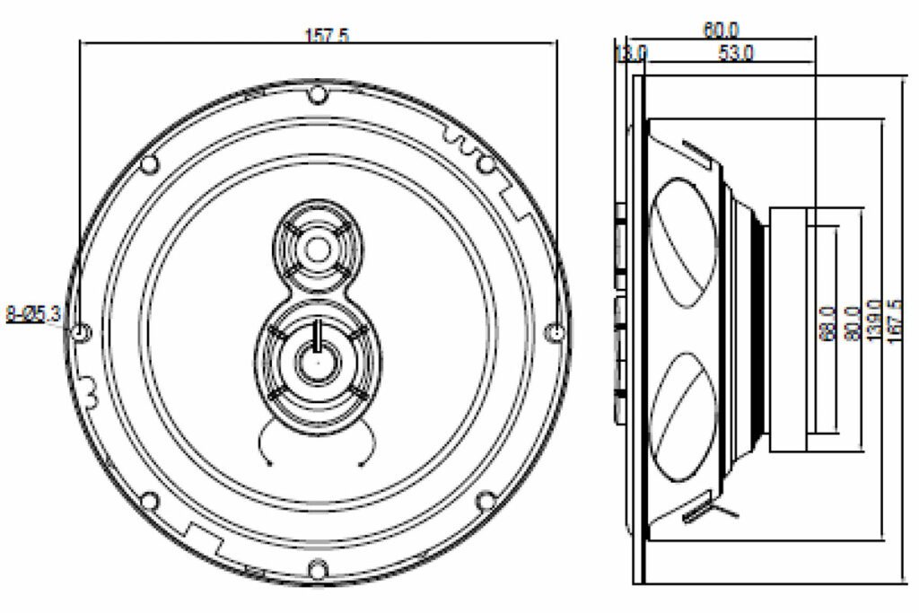 BLAUPUNKT ICx 663 3-tie Autokaiuttimet (17 cm, 6,5")