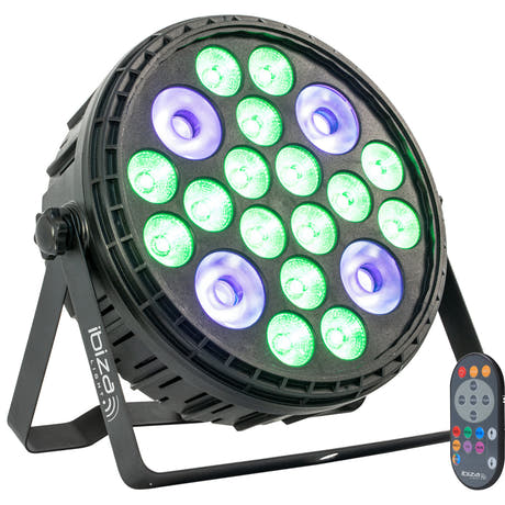 Ibiza XL RGBW+UV Par-lamppu (16x6 + 4x30W)