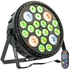 Ibiza XL RGBW+WWCW PAR-valaisin (16x6 + 4x30W)