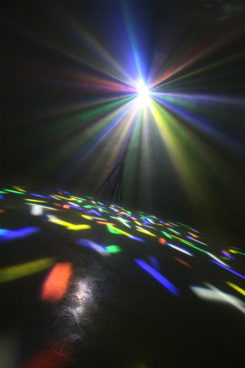 Ibiza 2-i-1 discolight valkoinen LED