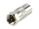 Antennisovitin - Koaksiaaliantenni naaras - F-liitin uros