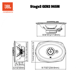 JBL Stage2 Gen2 965M 6x9" 3-tieautokaiuttimet