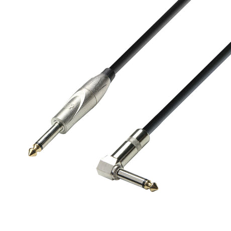 Instrumenttikaapeli 6.3 mm Jack mono - 6.3 mm Kulma Jack mono
