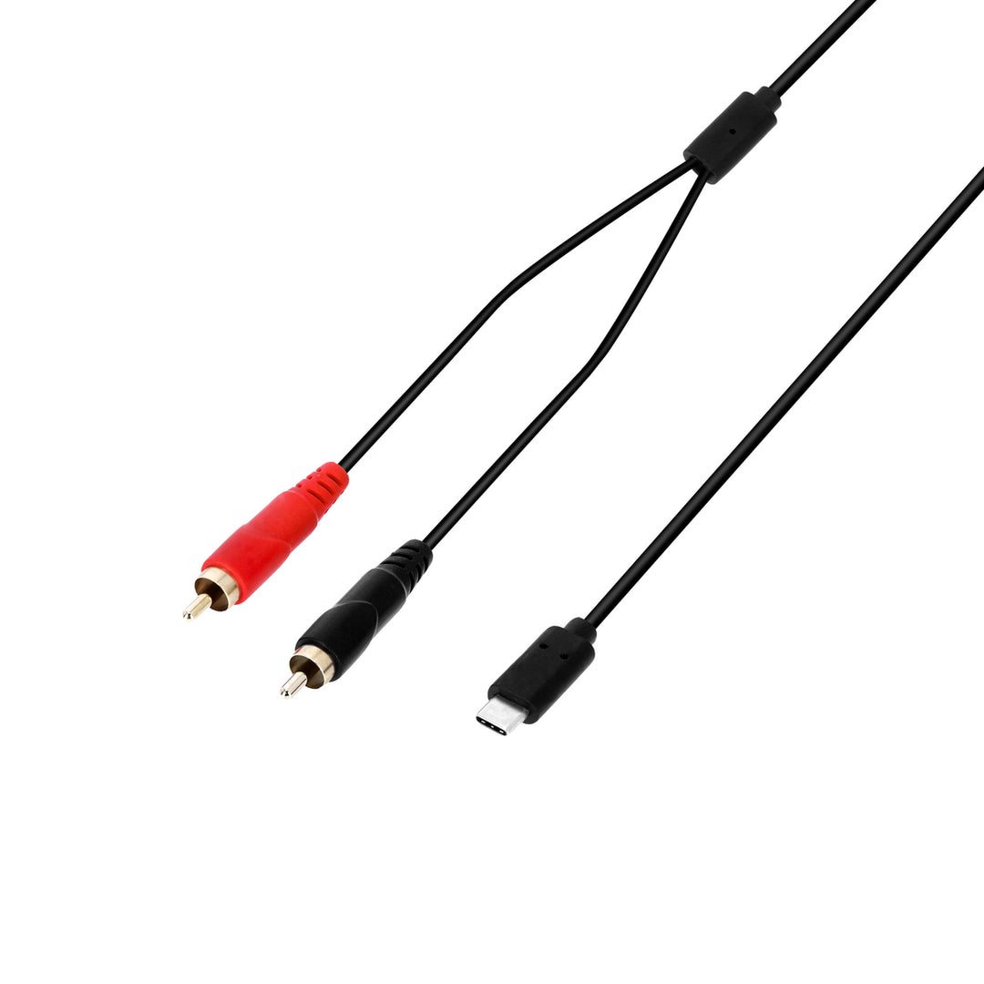 USB-C Y-kaapeli - RCA uros til USB-C  3 m
