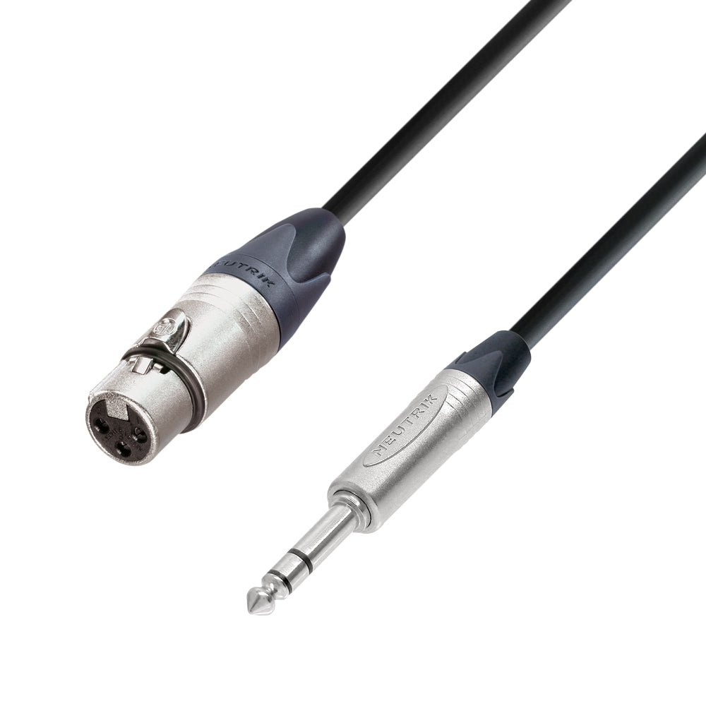 Neutrik Mikrofonin signaalikaapeli XLR naaras 6,3 mm:n pistorasiaan stereo
