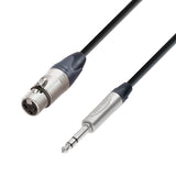 Adam Hall Cables 5 STAR BFV 0500 - Balanceret kabel Neutrik® XLR hun til Jack TRS | 5 m