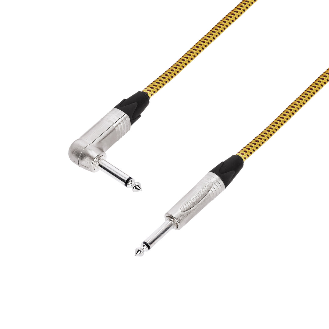 Adam Hall Cables 5 STAR IRP 0600 VINTAGE - Instrumenttikaapeli | Neutrik® kulmajakkiliitin TS x jakkiliitin TS | 6 m