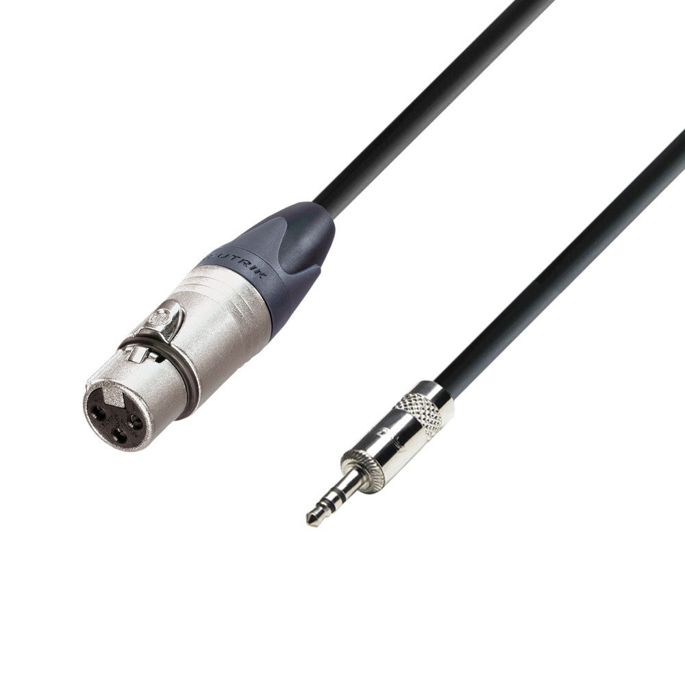 Adam Hall Cables 5 STAR MYF 0300 - Tasapainotettu kaapeli Neutrik® XLR naaras x Rean® minijack TRS | 3 m