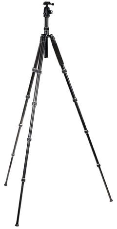 Ammattilaiskamera-/videostatiivi pallopäällä, 145 cm