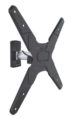 TV Seinäteline Täysin Liikkuva 26-42 " 30 kg Hopea/Musta