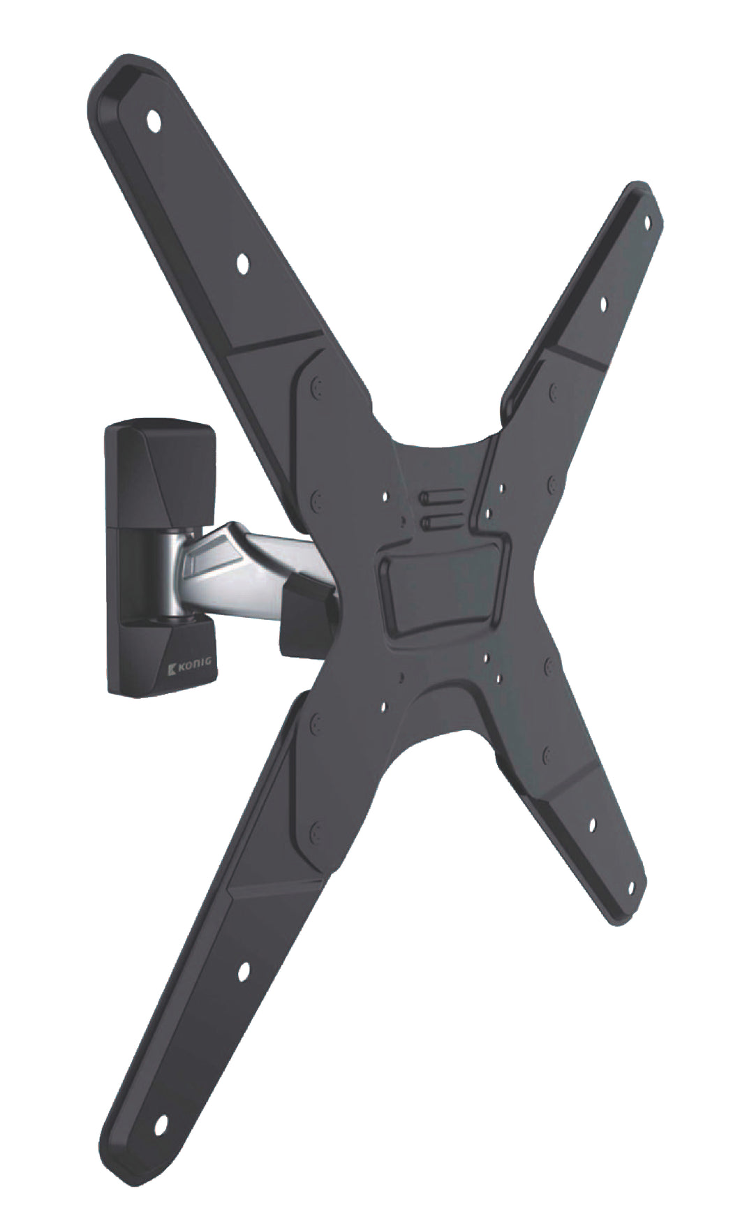 TV Seinäteline Täysin Liikkuva 26-42 " 30 kg Hopea/Musta