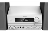 Kenwood M-822DAB Mini System, jossa on Bluetooth ja DAB+ (valkoinen).