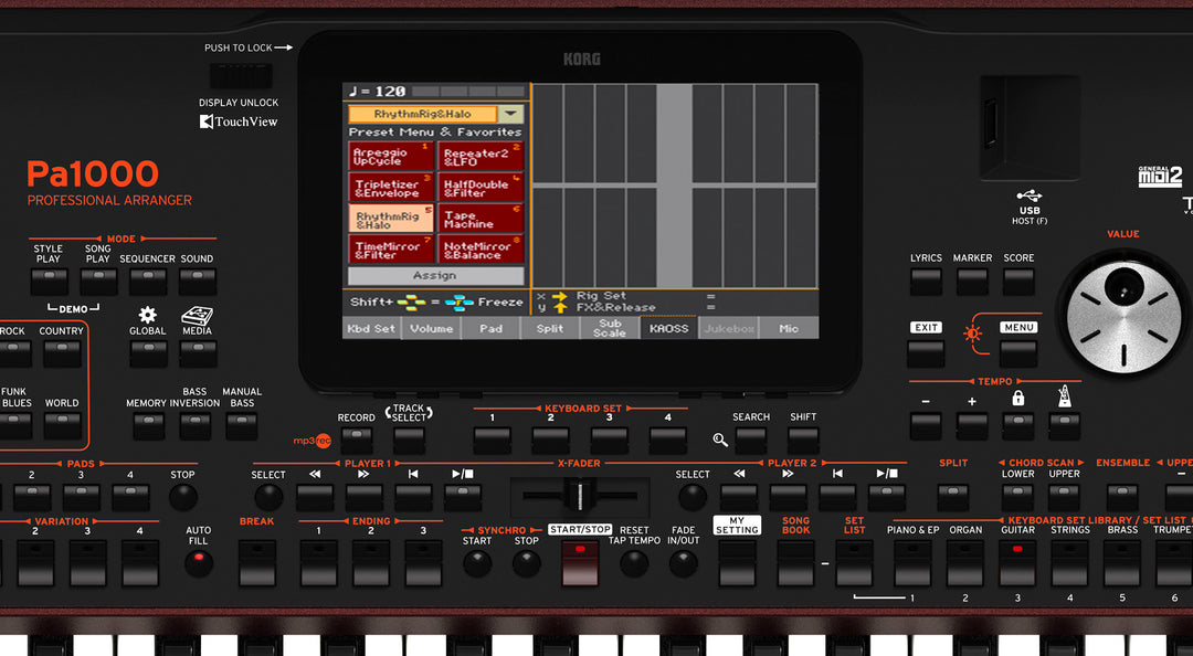 Korg PA-1000 Kosketinsoittimet (Bordeux)