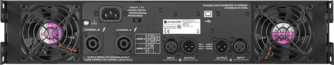 Dynacord L1300FD - Digitaalinen Vahvistin (2x650W, DSP)