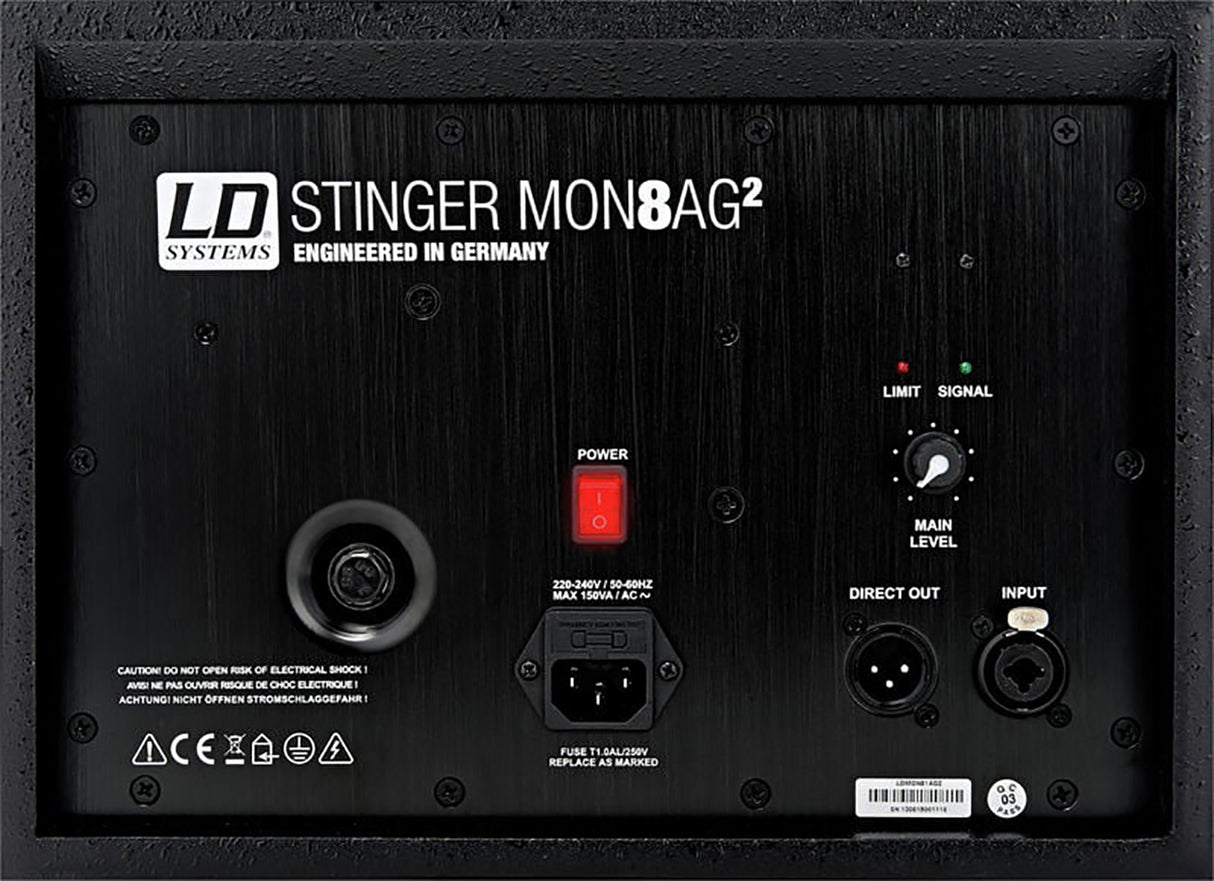 LD Systems MON-81A G2, aktiivinen näyttämömonitori