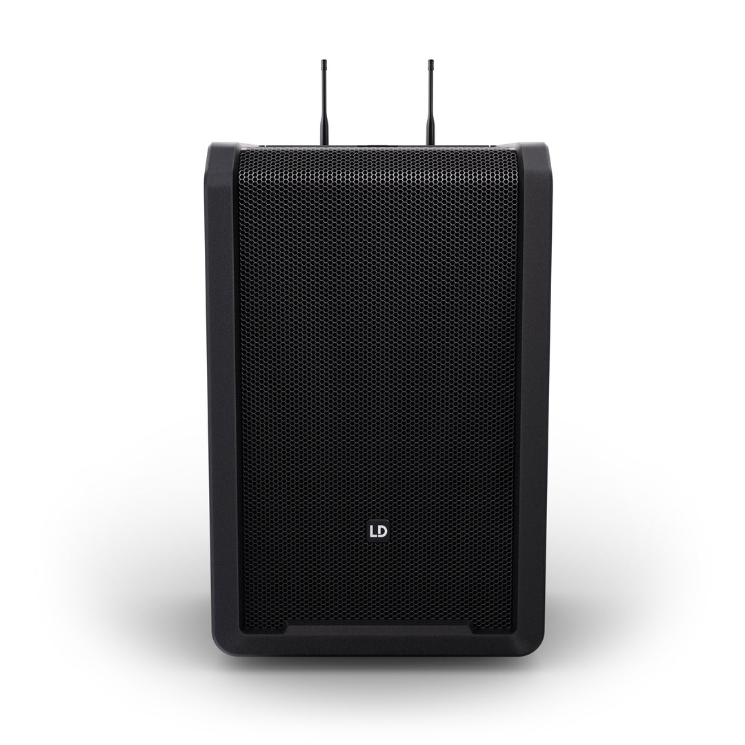 LD Systems ANNY® 10 HBH 2 B8 - 10" kannettava paristoilla toimiva Bluetooth® PA-järjestelmä, jossa mikseri, 1x langaton käsimikrofoni ja 1x headset-mikrofoni (sis. bodypack)