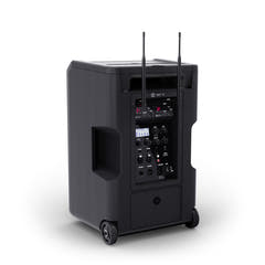 LD Systems ANNY® 10 HHD 2 B8 - 10" kannettava akkukäyttöinen Bluetooth®-PA-järjestelmä mikserillä ja 2x langattomalla käsimikrofonilla