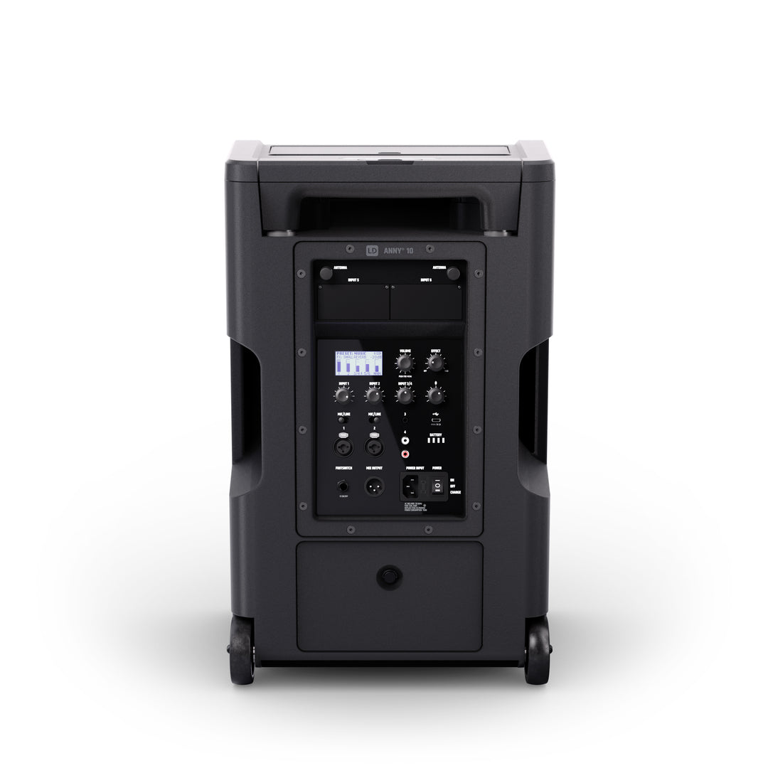 LD Systems ANNY® 10 - 10" kannettava akkuvetoisella Bluetooth® PA-järjestelmällä ja mikserillä