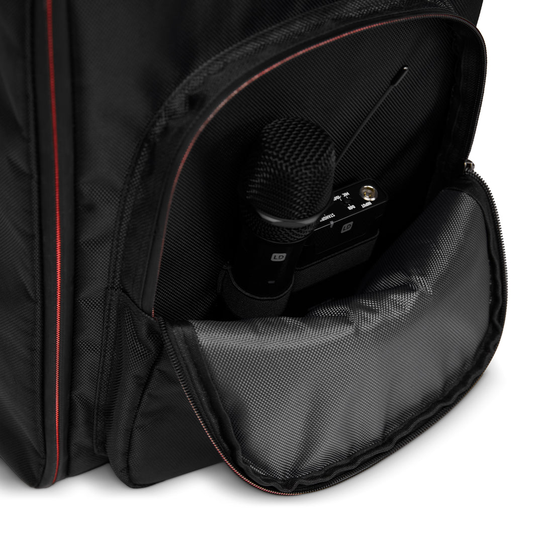 LD Systems ANNY® 8 RYGSÆK - Suojareppu ANNY® 8:n kuljetukseen ja käyttöön liikkeellä ollessa