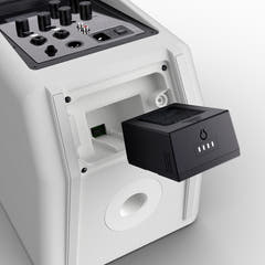 LD Systems ANNY® 8 BPH B5 W - Kannettava akulla toimiva Bluetooth® PA-kaiutin mikserillä ja 1x headset-mikrofonilla (sis. bodypack), Pure White