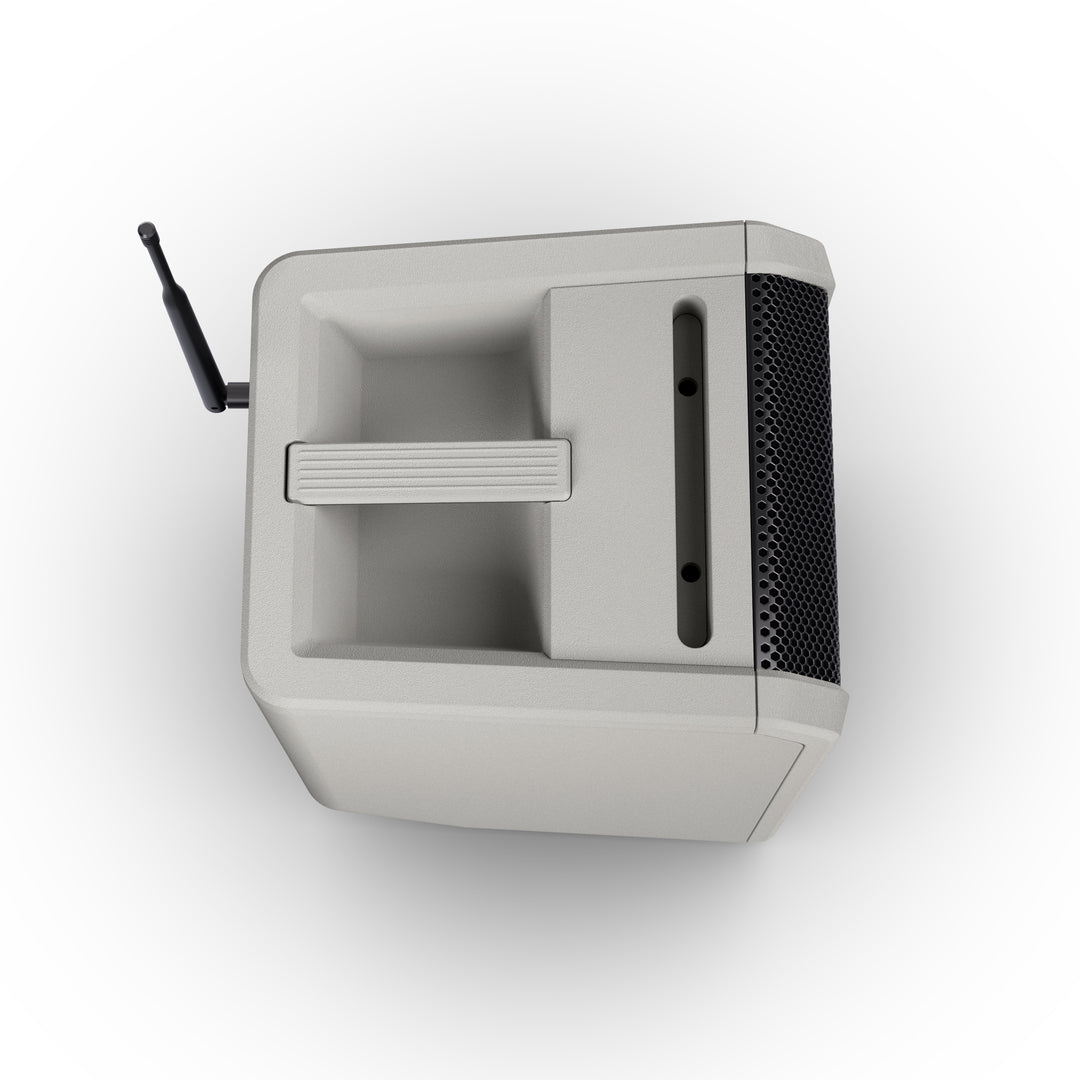 LD Systems ANNY® 8 BPH B6 G - Kannettava paristokäyttöinen Bluetooth® PA-kaiutin mikserillä ja 1x headsetmikrofonilla (sis. bodypack), Urban Grey