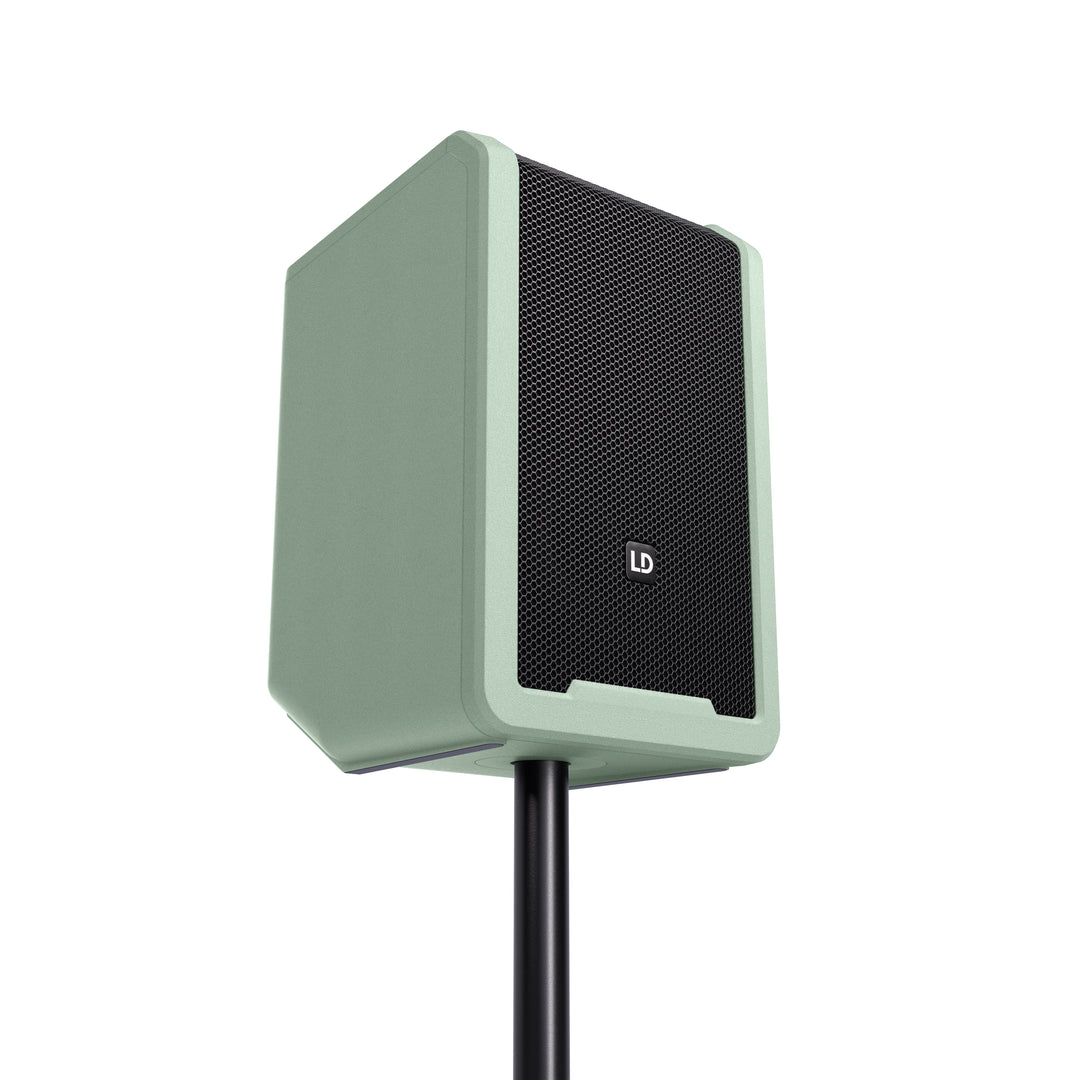LD Systems ANNY® 8 BPH B8 GN - Kannettava akulla toimiva Bluetooth® PA-kaiutin mikserillä ja 1x headset-mikrofonilla (sis. bodypack), Adventure Green