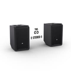 LD Systems ANNY® 8 BPH B8 - Kannettava akkukäyttöinen Bluetooth® PA-kaiutin mikserillä ja 1x headset-mikrotonitilla (sis. bodypack), Stage Black