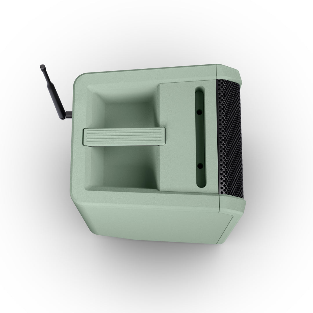 LD Systems ANNY® 8 HHD B5 GN - Kannettava paristokäyttöinen Bluetooth® PA-kaiutin mikserillä ja 1x langaton käsimikrofoni, Adventure Green