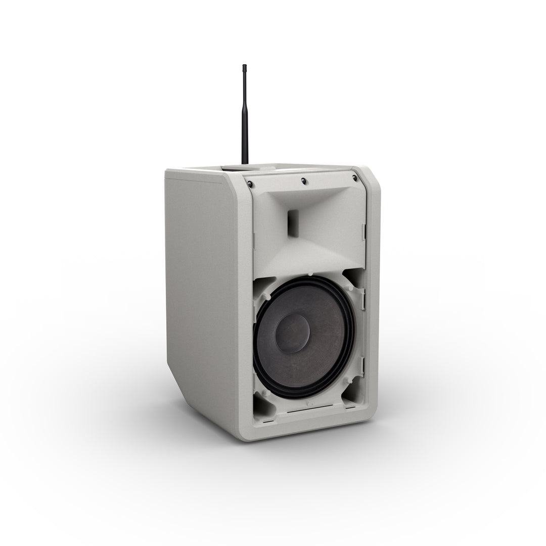 LD Systems ANNY® 8 HHD B5 G - Kannettava paristokäyttöinen Bluetooth® PA-kaiutin mikserillä ja 1x langaton käsimikrofoni, Urban Grey