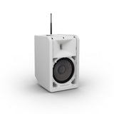 LD Systems ANNY® 8 HHD B5 W - Bærbar batteridrevet Bluetooth® PA-højttaler med mixer og 1x trådløs håndholdt mikrofon, ren hvid