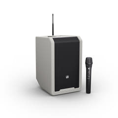 LD Systems ANNY® 8 HHD B6 G - Kannettava akkuviritteinen Bluetooth® PA-kaiutin mixerillä ja 1x langaton käsimikrofoni, Urban Grey