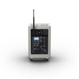 LD Systems ANNY® 8 HHD B6 G - Bærbar batteridrevet Bluetooth® PA-højttaler med mixer og 1x trådløs håndholdt mikrofon, Urban Grey