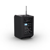 LD Systems ANNY® 8 HHD B6 - Bærbar batteridrevet Bluetooth® PA-højttaler med mixer og 1 x trådløs håndholdt mikrofon, Stage Black