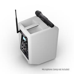 LD Systems ANNY® 8 HHD B8 W - Kannettava akkukäyttöinen Bluetooth® PA-kaiutin mikserillä ja 1x langattomalla käsimikrofonilla, puhtaan valkoinen