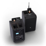 LD Systems ANNY® 8 HHD B8 - Kannettava akkukäyttöinen Bluetooth® PA-kaiutin mikserillä ja 1 x langattomalla käsimikrofonilla, Stage Black