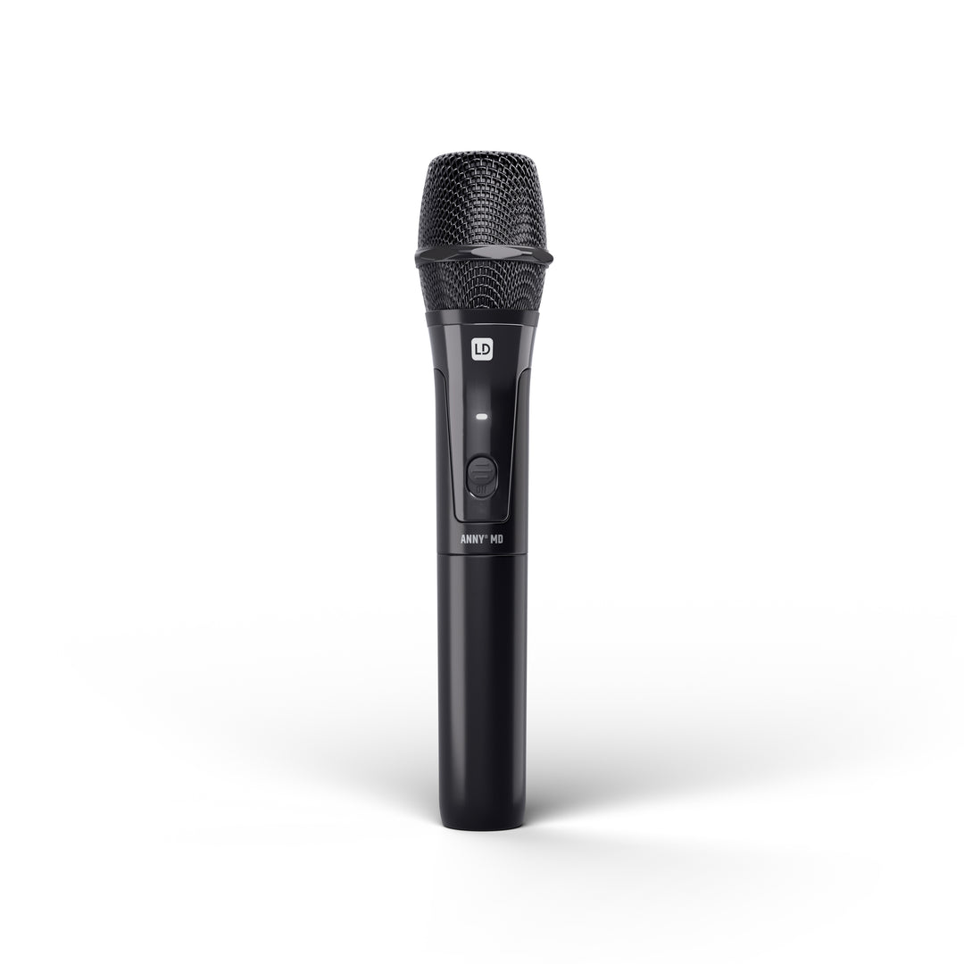 LD Systems ANNY® 8 HHD B8 - Kannettava akkukäyttöinen Bluetooth® PA-kaiutin mikserillä ja 1 x langattomalla käsimikrofonilla, Stage Black