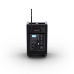 LD Systems ANNY® 8 HHD B8 - Kannettava akkukäyttöinen Bluetooth® PA-kaiutin mikserillä ja 1 x langattomalla käsimikrofonilla, Stage Black