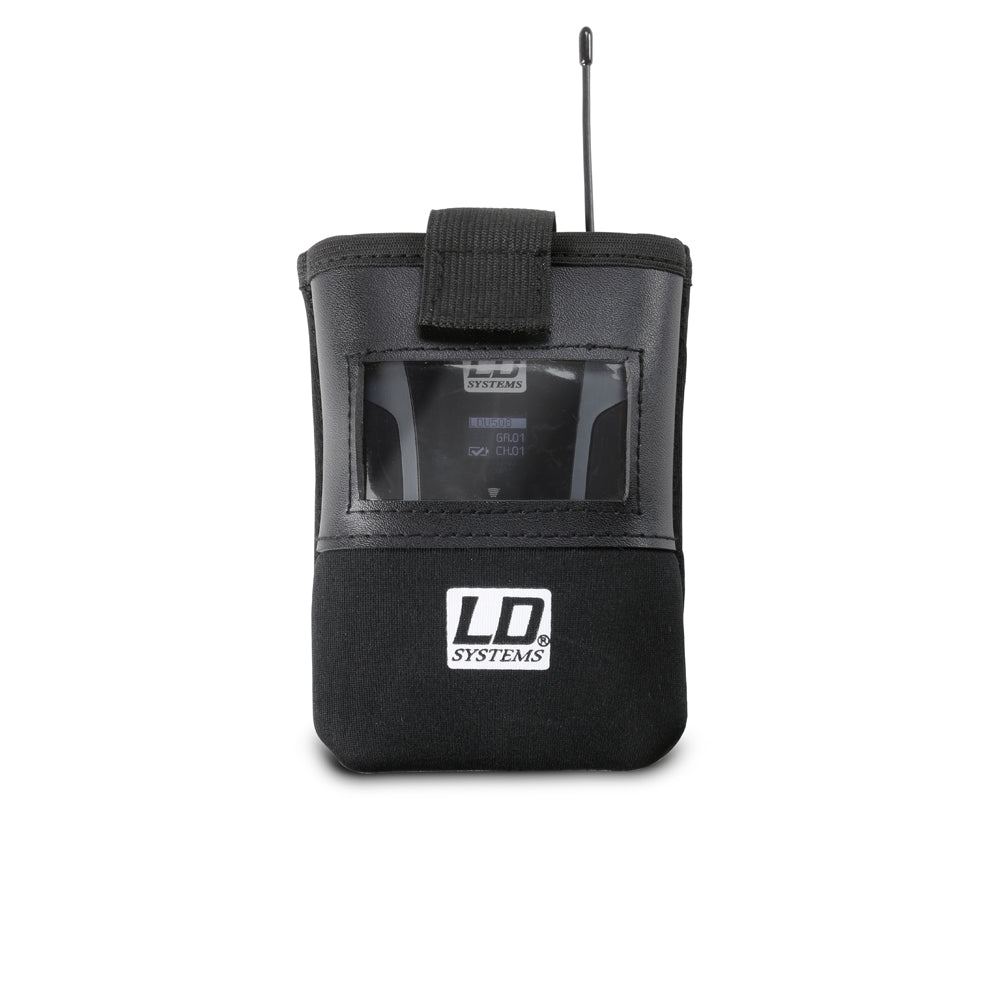 LD Systems BP POCKET 2 - Laukku bodypack-lähettimelle läpinäkyvällä ikkunalla